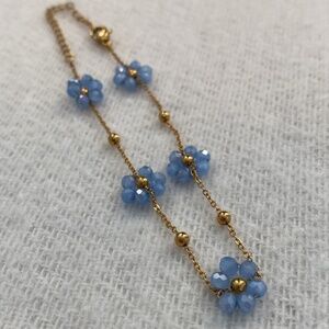 Blue Flower Bracelet